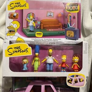 THE SIMSPON LIVING ROOM AND PINK SEDAN